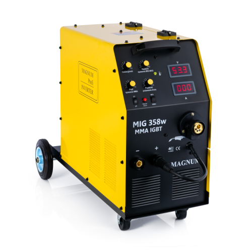 Spawarka MAGNUM 358W MMA IGBT PODWOZIE 400V 60% 350A MIGOMAT