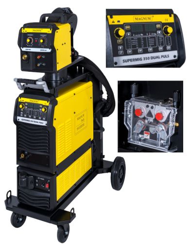 Spawarka MAGNUM SUPERMIG 350 DUAL PULS 400V 4x4 IGBT CHŁODNICA MIGOMAT MIG MAG