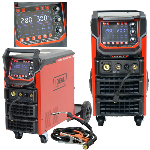 SPAWARKA IDEAL TECNO MIG 281 S-PULSE SYNERGIC 280A półautomat 400V