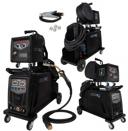 Spawarka SPARTUS EASYMIG 420H 400V 420A PÓŁAUTOMAT + UCHWYT + PODAJNIK + WÓZEK