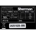 SHERMAN WBC MINI URZĄDZENIE DO CZYSZCZENIA SPOIN 230V