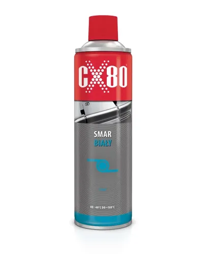 CX80 SMAR BIAŁY 500ML DO ZAWIASÓW ZAMKÓW NADWOZI CX-80