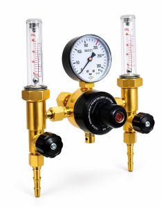 Reduktor PERUN Ar/CO2 200bar W212-6860 Z 2 ROTAMETRAMI ARGON CO2