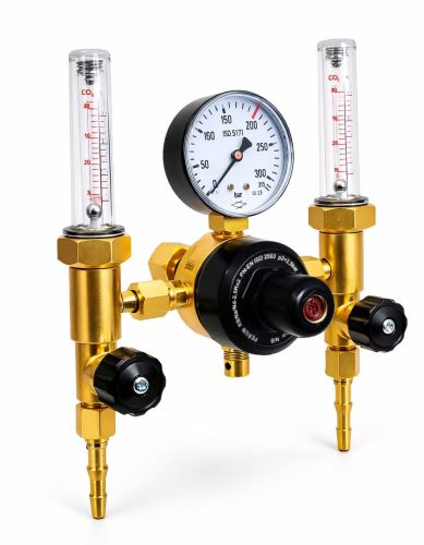 Reduktor PERUN Ar/CO2 200bar W212-6860 Z 2 ROTAMETRAMI ARGON CO2