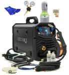 Zestaw Spawarka SPARTUS EasyMIG 219 DUAL PULSE PÓŁAUTOMAT 4-ROLKI 230V 200A  BUTLA REDUKTOR