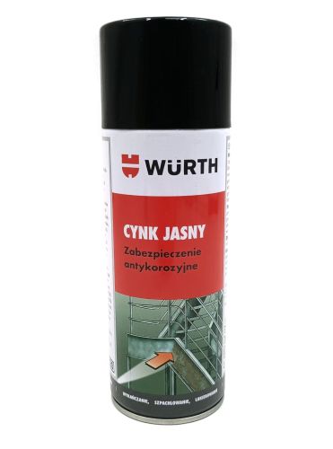 WURTH CYNK JASNY SPRAY CYNKOWY PODKŁAD 400ml 0893114112
