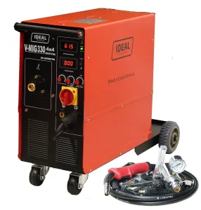 SPAWARKA IDEAL V-MIG 330 4x4 MMA REDUKTOR Z PODGRZEWACZEM 400V 330A 4R 