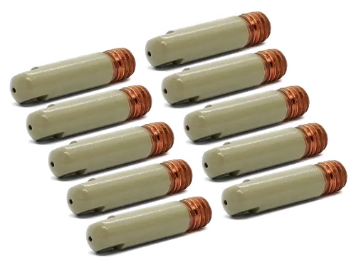 10szt Końcówka prądowa ceramiczna MB-15 0,6/0,8/1,0/1,2 mm powłoka ochronna