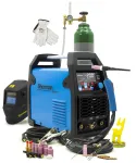Zestaw Spawarka SHERMAN DIGITIG 208 DC MULTI 200A 230V LED HF TIG butla reduktor przyłbica
