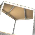 REGAŁ MAGAZYNOWY NAROŻNY METALOWY 180x90x40 5 półek