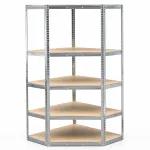 REGAŁ MAGAZYNOWY NAROŻNY METALOWY 180x90x40 5 półek 