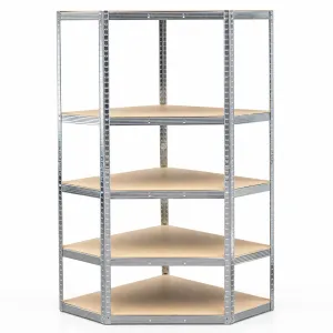 REGAŁ MAGAZYNOWY NAROŻNY METALOWY 180x90x40 5 półek 