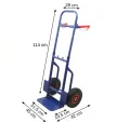 WÓZEK TRANSPORTOWY MŁYNARKA SKŁADANY 100KG RĘCZNY MAGAZYNOWY POMPOWANE KOŁA